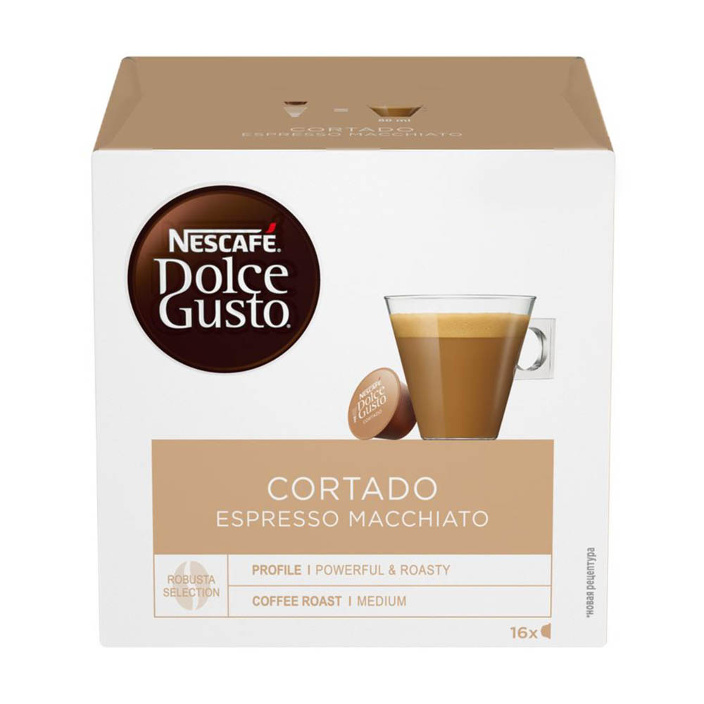 фото Кофе в капсулах nescafe dolce gusto cortado 16 капсул