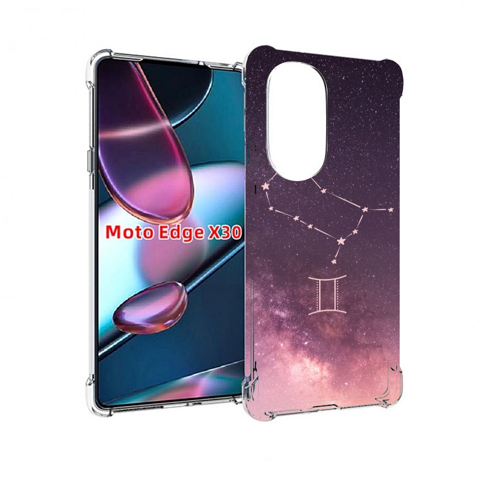 

Чехол MyPads знак зодиака близнецы 5 для Motorola Moto Edge X30, Прозрачный, Tocco