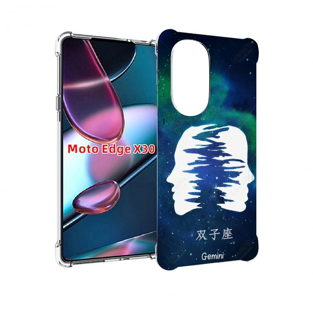 

Чехол MyPads знак зодиака близнецы 6 для Motorola Moto Edge X30, Прозрачный, Tocco