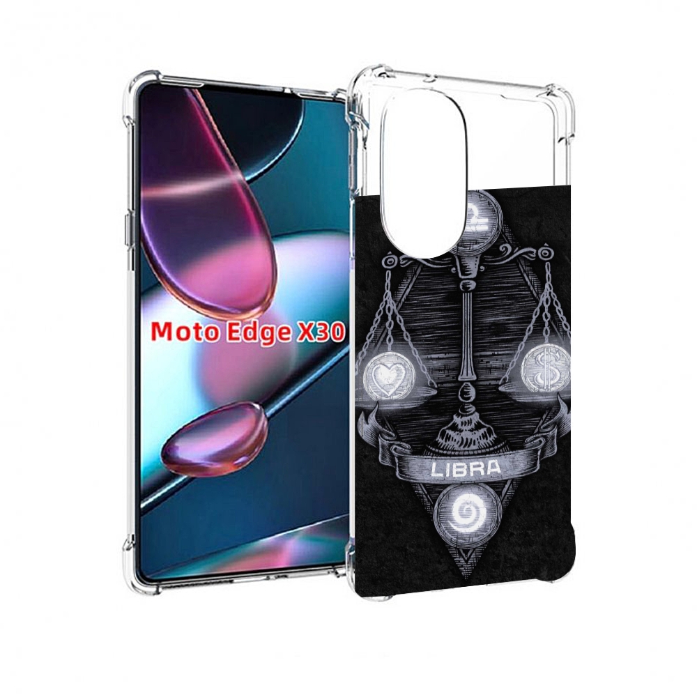 

Чехол MyPads знак зодиака весы 2 для Motorola Moto Edge X30, Прозрачный, Tocco