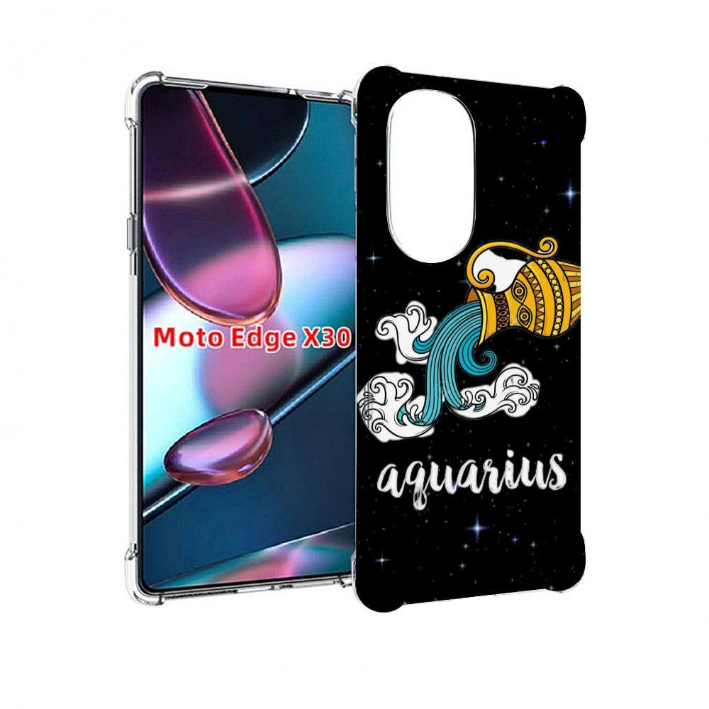 

Чехол MyPads знак зодиака водолеи 2 для Motorola Moto Edge X30, Прозрачный, Tocco