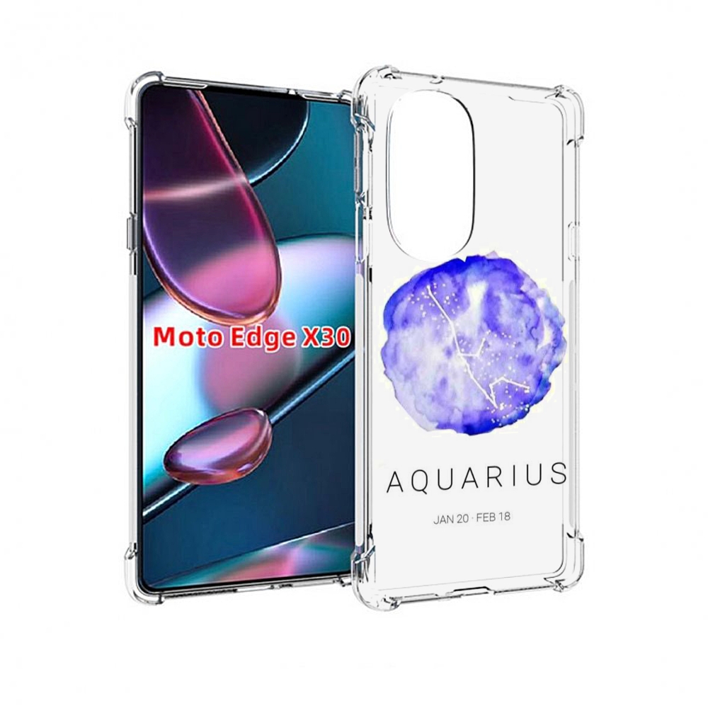 

Чехол MyPads знак зодиака водолеи 5 для Motorola Moto Edge X30, Прозрачный, Tocco