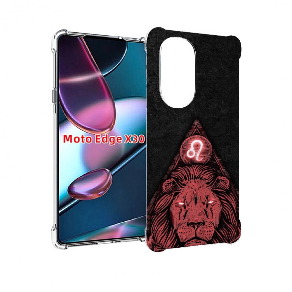 

Чехол MyPads знак зодиака лев 4 для Motorola Moto Edge X30, Прозрачный, Tocco