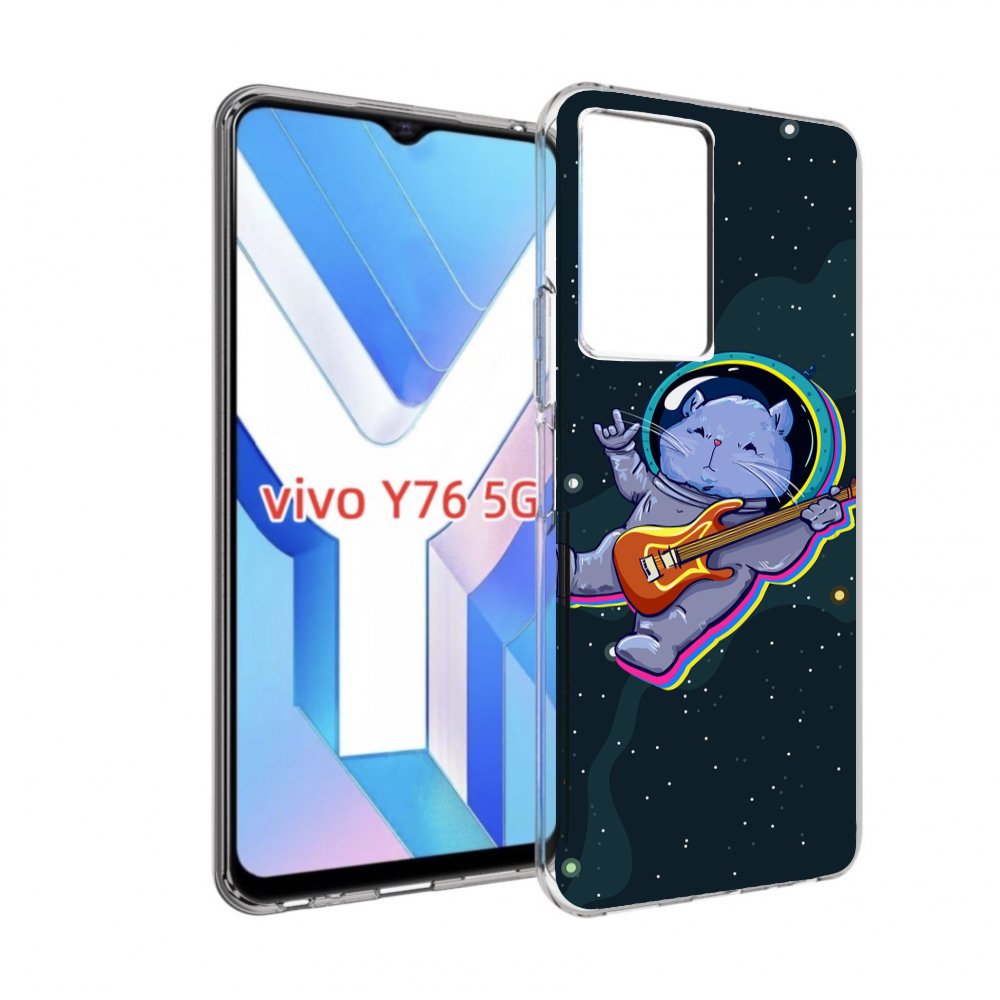 

Чехол MyPads крутой-хомяк-в-космосе для Vivo Y76 5G, Прозрачный, Tocco
