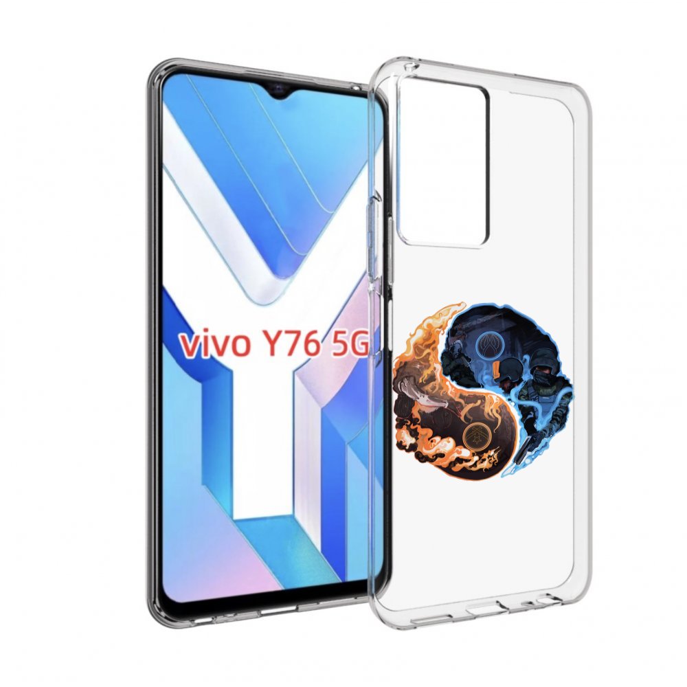 

Чехол MyPads кс-го-инь-янь для Vivo Y76 5G, Прозрачный, Tocco
