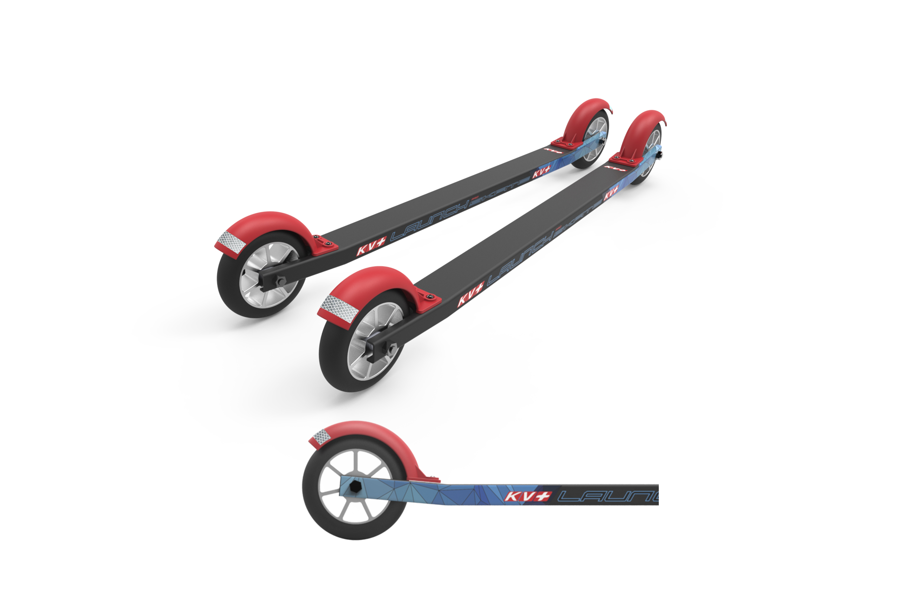 Лыжероллеры KV+ Rollerski LAUNCH PRO SK curved slow wheels 60 cm, 21RS02.S