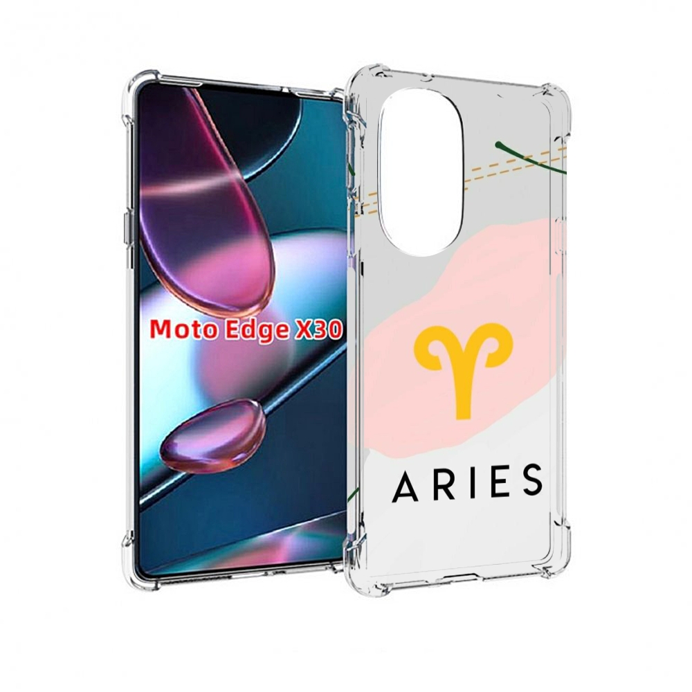 

Чехол MyPads знак зодиака овен 7 для Motorola Moto Edge X30, Прозрачный, Tocco