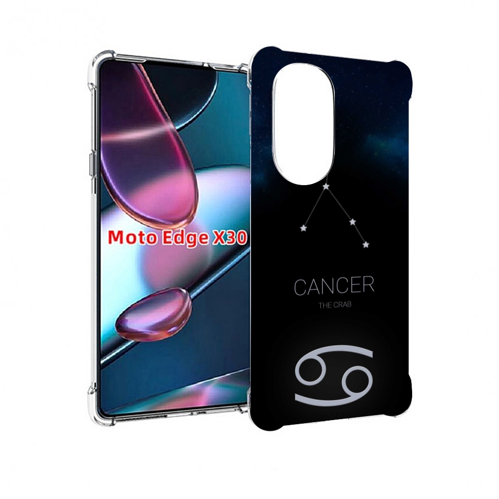 

Чехол MyPads знак зодиака рак 2 для Motorola Moto Edge X30, Прозрачный, Tocco