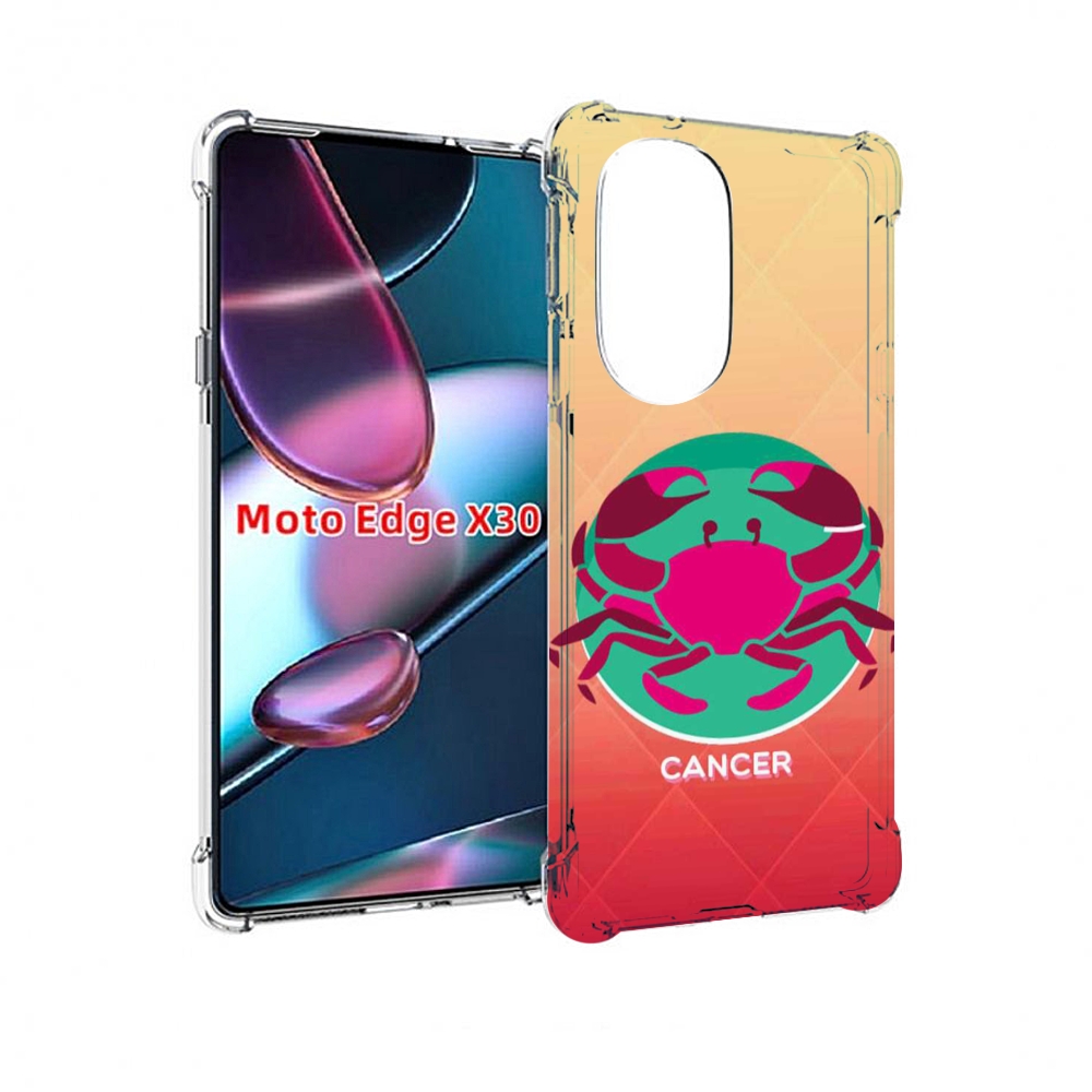 

Чехол MyPads знак зодиака рак 4 для Motorola Moto Edge X30, Прозрачный, Tocco