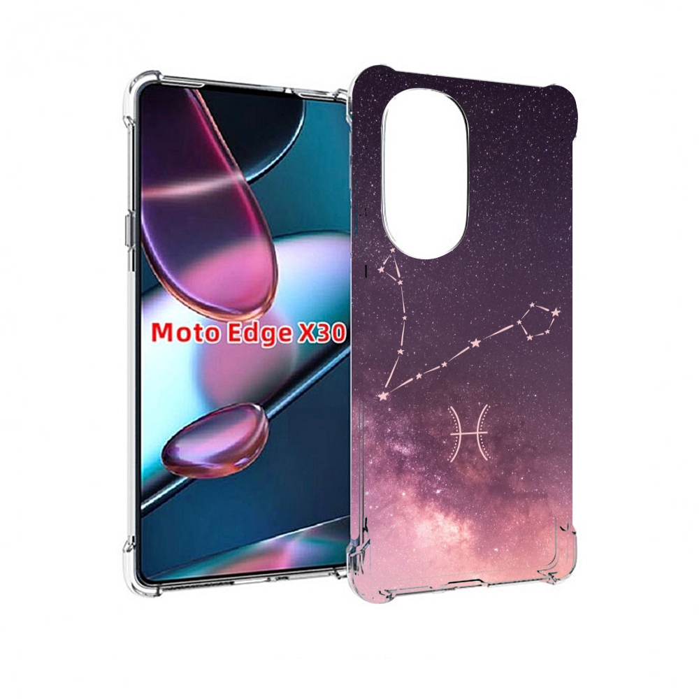 

Чехол MyPads знак зодиака рыбы 5 для Motorola Moto Edge X30, Прозрачный, Tocco