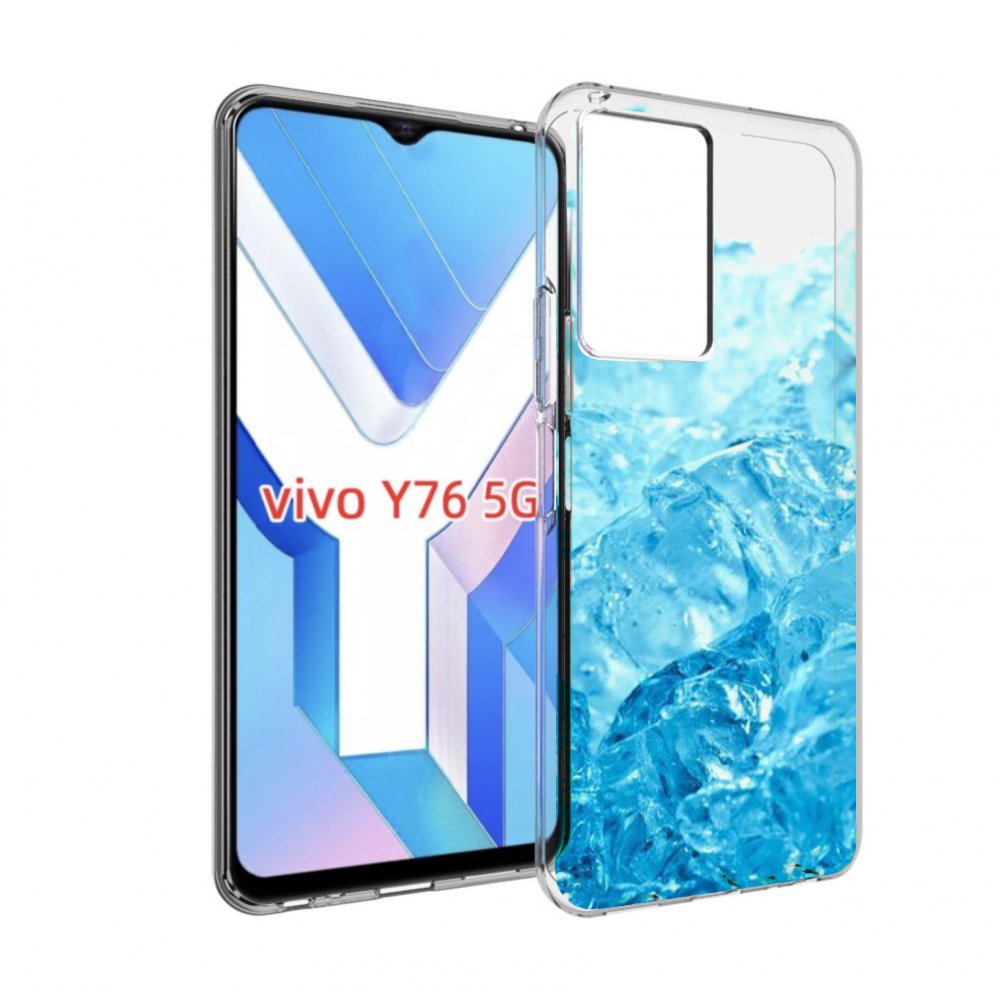 

Чехол MyPads кусочки-льда для Vivo Y76 5G, Прозрачный, Tocco