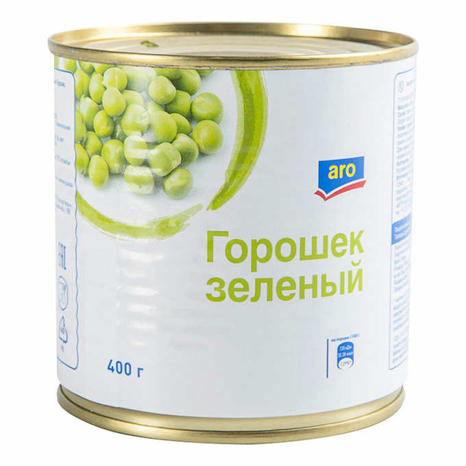 

Горошек зеленый Aro Особый стерилизованный 400 г