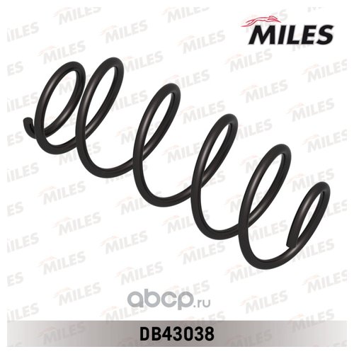 фото Пружина подвески citroen c4 09- передняя miles db43038