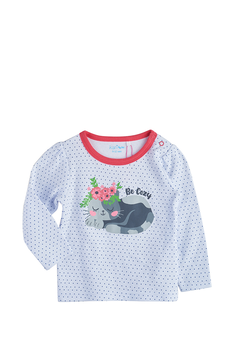 фото Лонгслив детский kari baby aw19b09403404 белый р.80