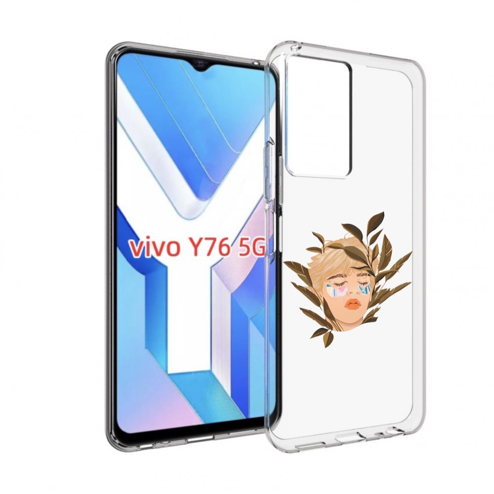 

Чехол MyPads лицо-с-патчами для Vivo Y76 5G, Прозрачный, Tocco