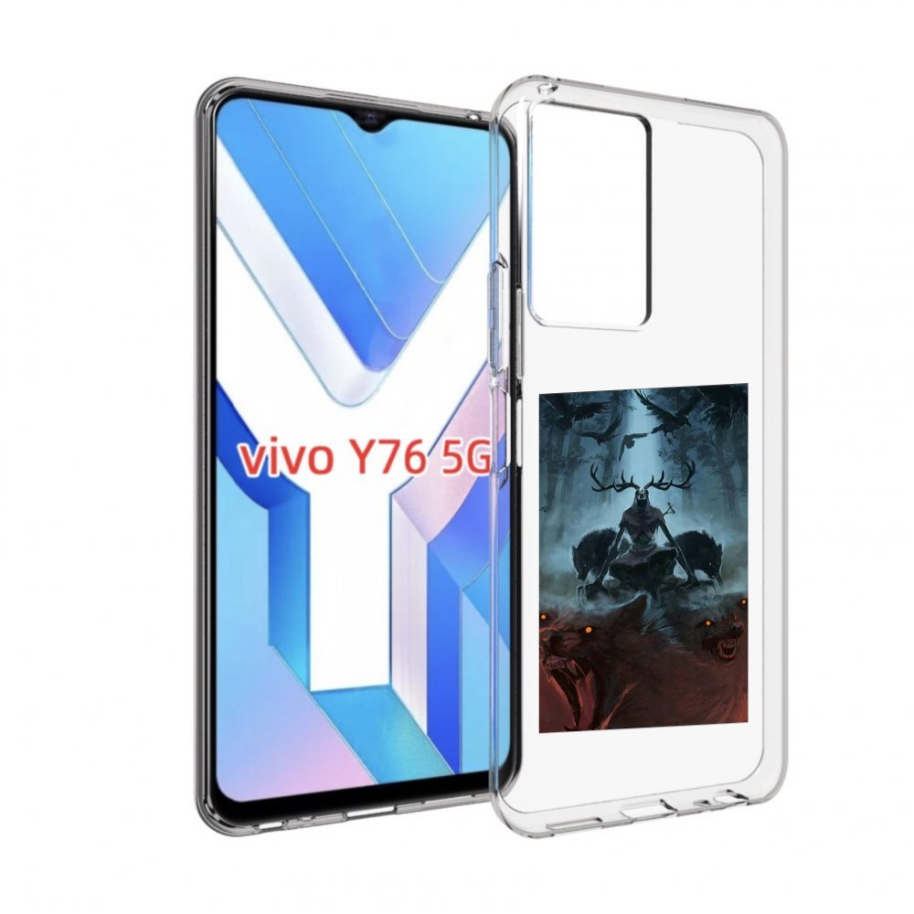 

Чехол MyPads лось демон для Vivo Y76 5G, Прозрачный, Tocco