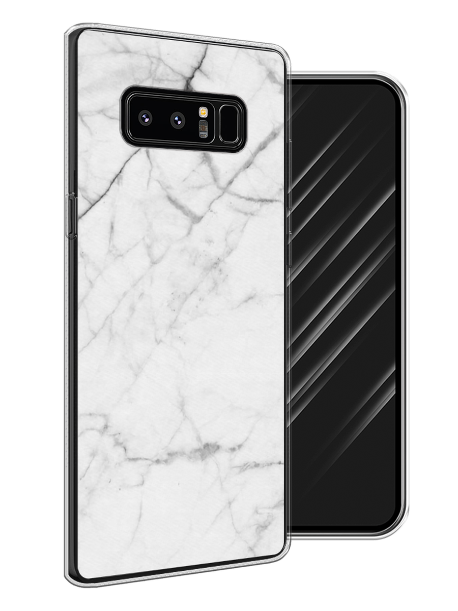 

Чехол Awog на Samsung Galaxy Note 8 "Светлый мрамор", Серый, 25250-3