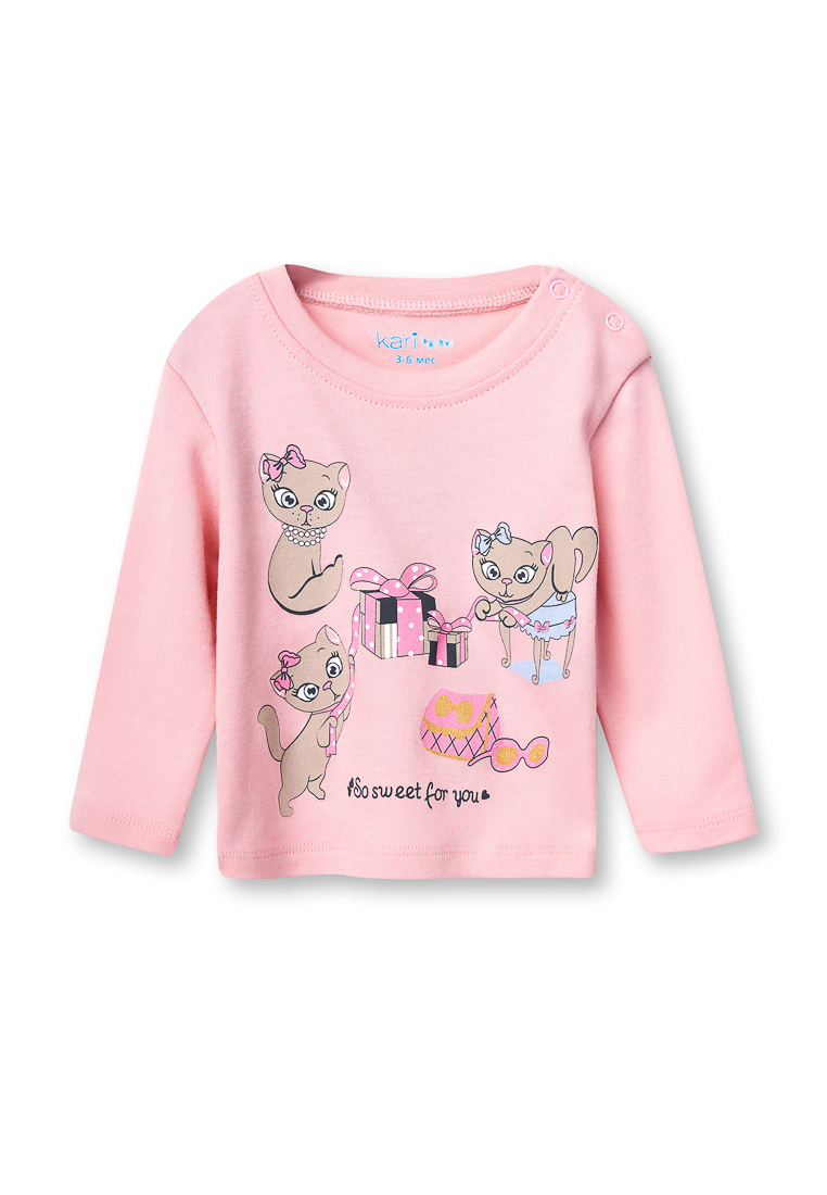 

Лонгслив детский Kari baby AW19B17604208 розовый р.92, AW19B17604208
