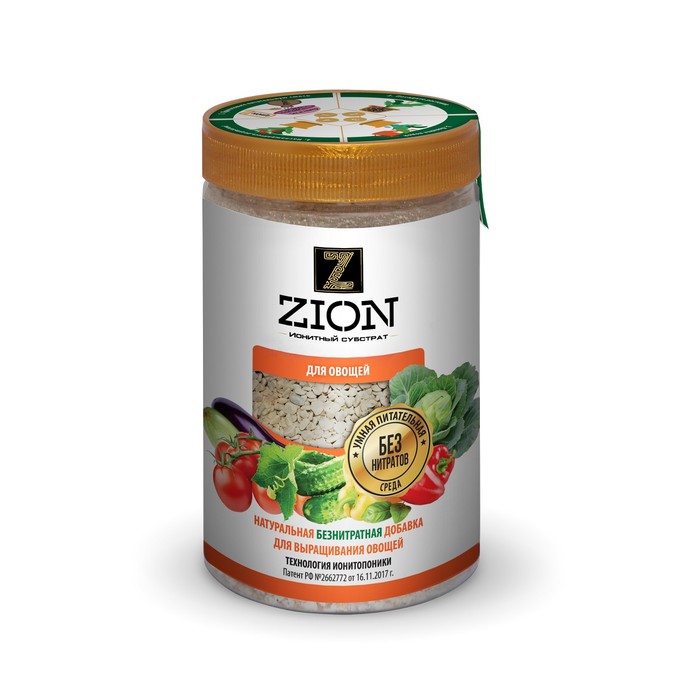 

Субстрат ионитный, 700 г, для выращивания овощных культур, ZION