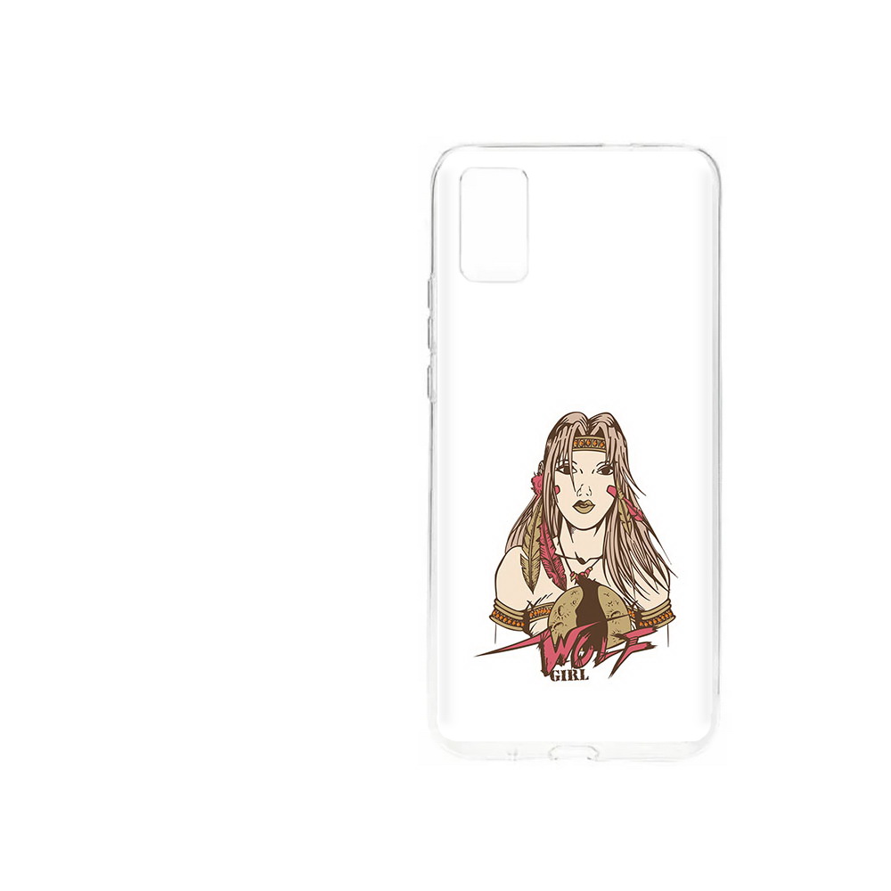 

Чехол MyPads Tocco для ZTE Blade A31 (2021) девушка волк (PT226942.465.306), Прозрачный, Tocco