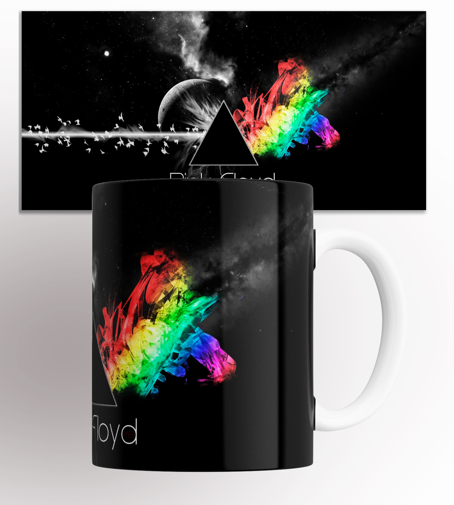 

Кружка с принтом pink eloyd 330 мл, Кружка с принтом Pink Floyd 330 мл.
