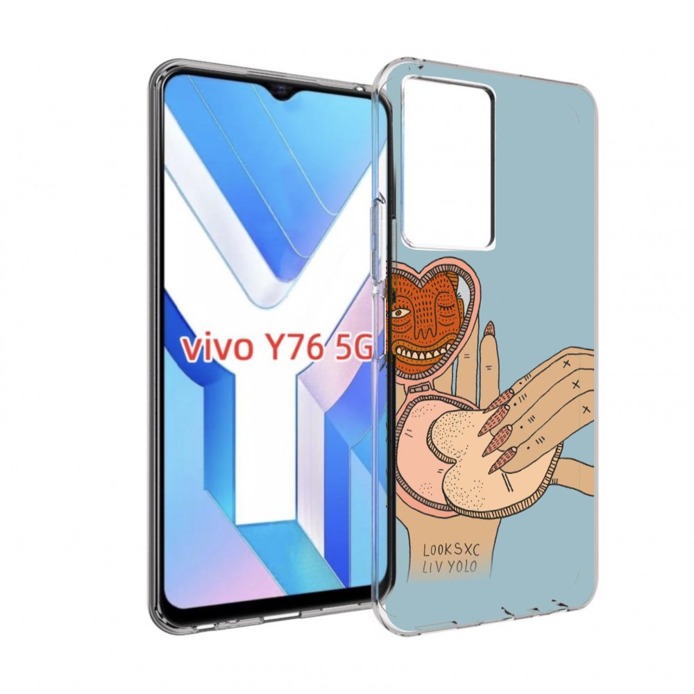 

Чехол MyPads макияж картинка женский для Vivo Y76 5G, Прозрачный, Tocco