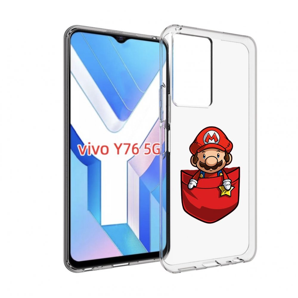 

Чехол MyPads марио в кармашке детский для Vivo Y76 5G, Прозрачный, Tocco