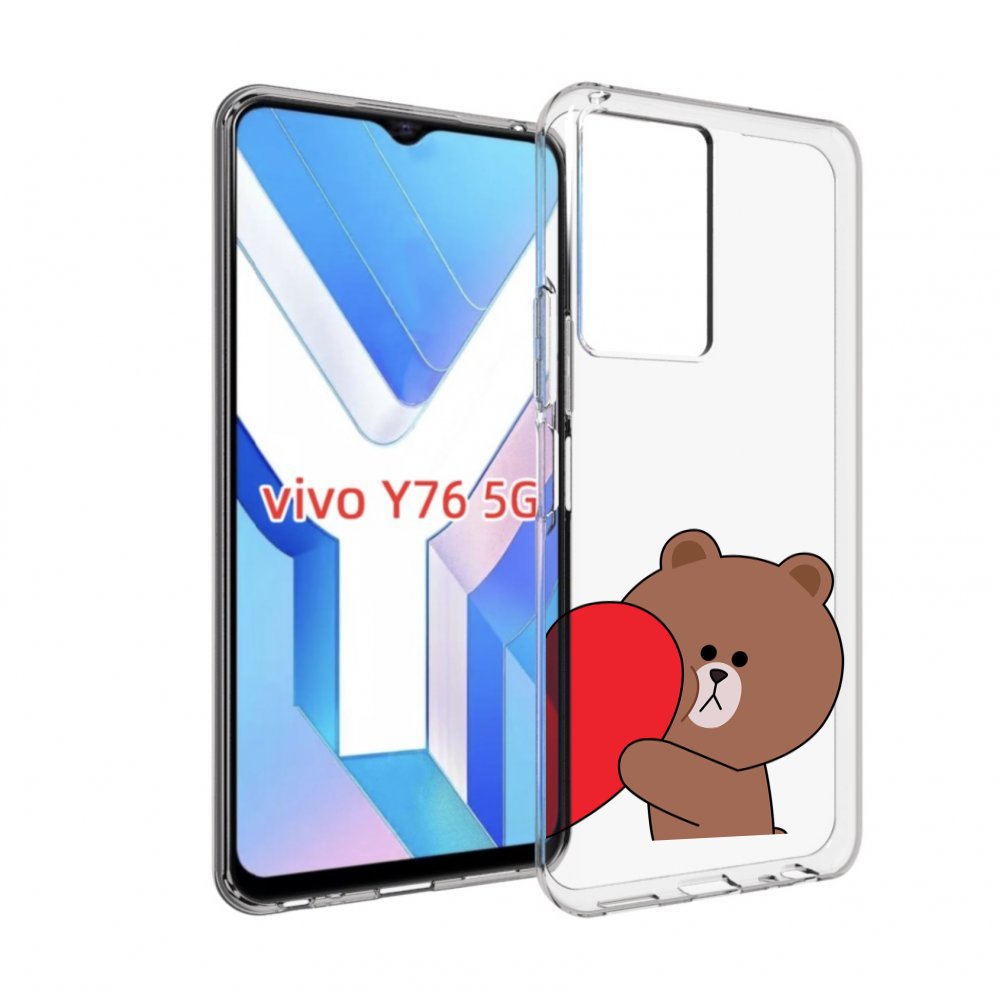 

Чехол MyPads медвежонок детский для Vivo Y76 5G, Прозрачный, Tocco