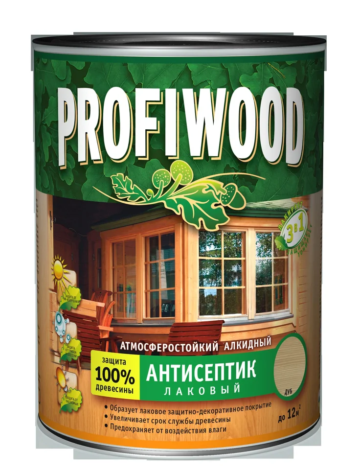 

Антисептик EMPILS PROFIWOOD лаковый тонирующий атмосферостойкий алкидный бесцветный 8 кг