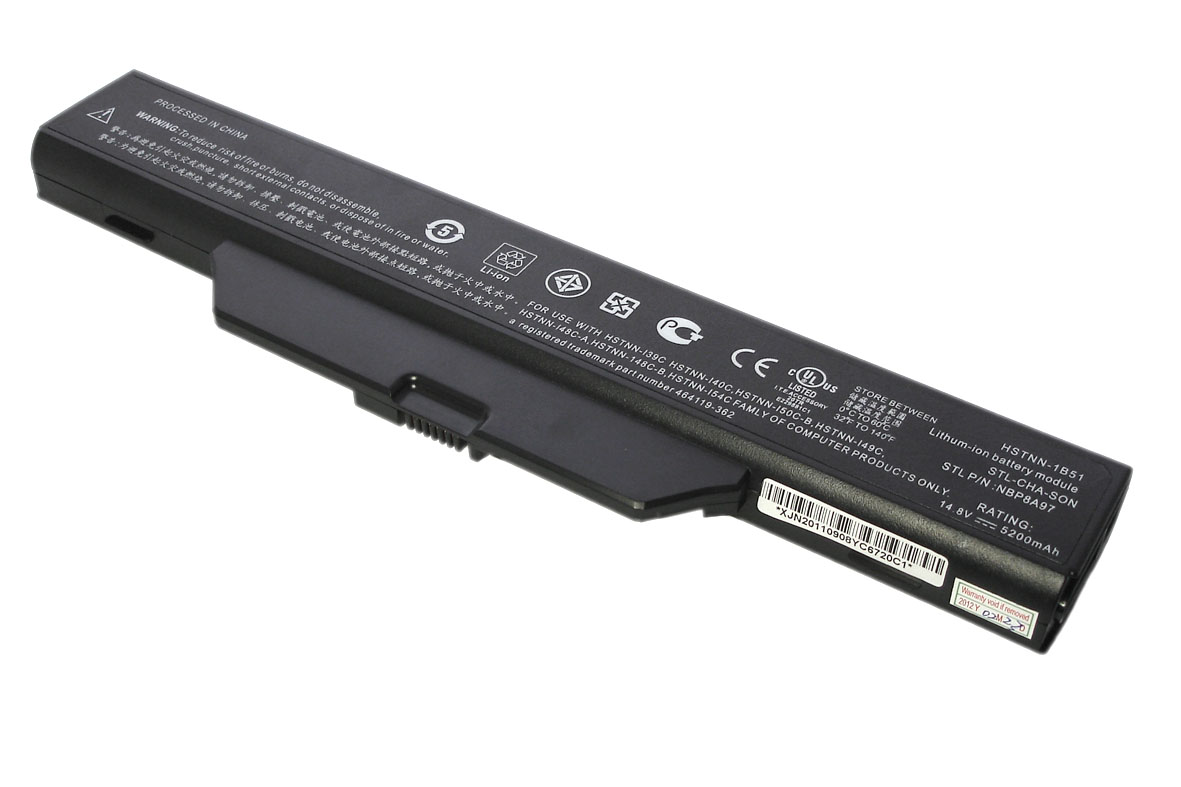 фото Аккумуляторная батарея oem для ноутбука hp compaq 6720s, 6735s (hstnn-ib51) 14.4v 5200mah