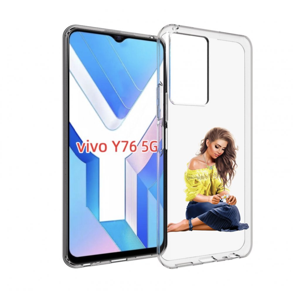 

Чехол MyPads миленькая-девочка женский для Vivo Y76 5G, Прозрачный, Tocco
