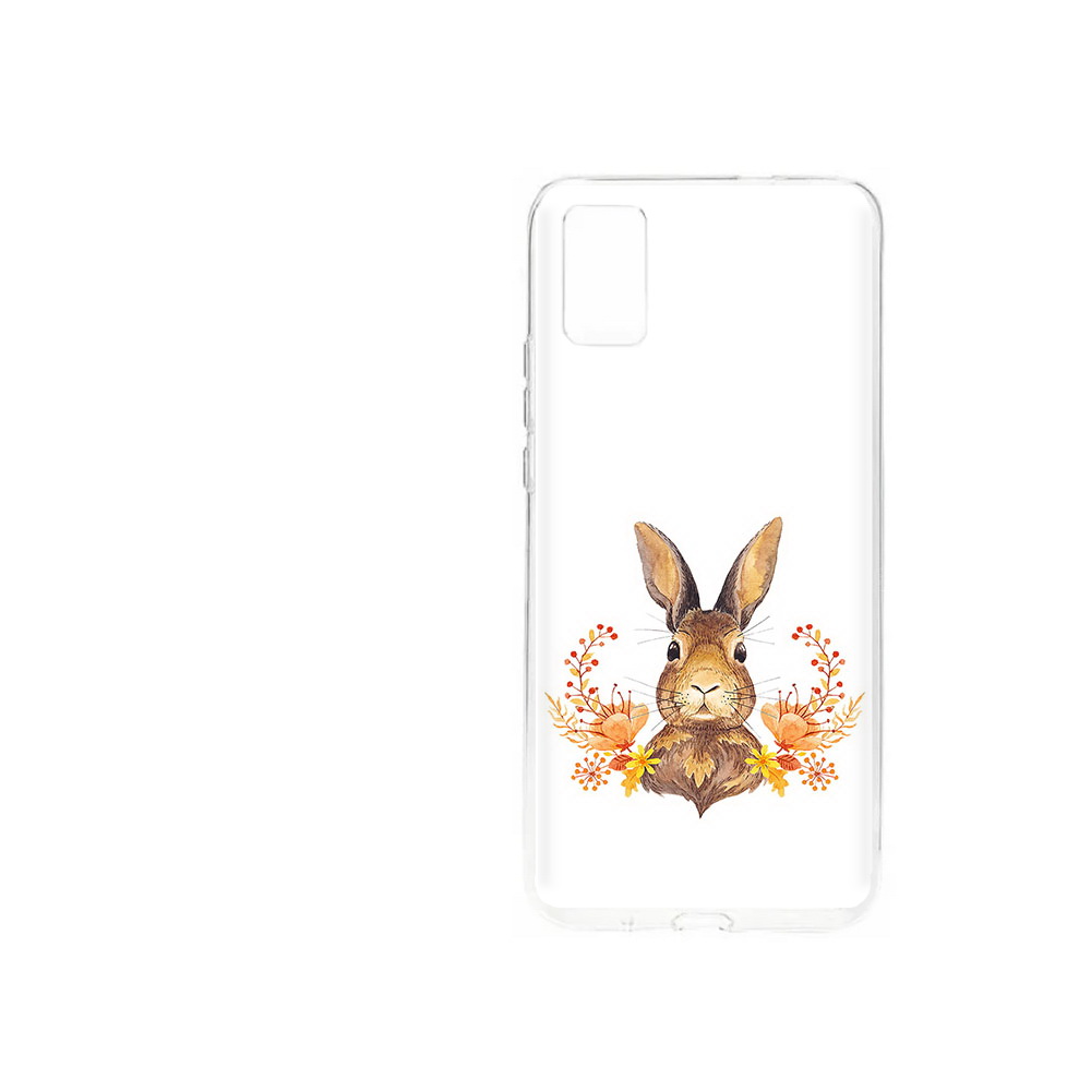 Чехол MyPads Tocco для ZTE Blade A31 (2021) зайка в цветах (PT226942.465.349)