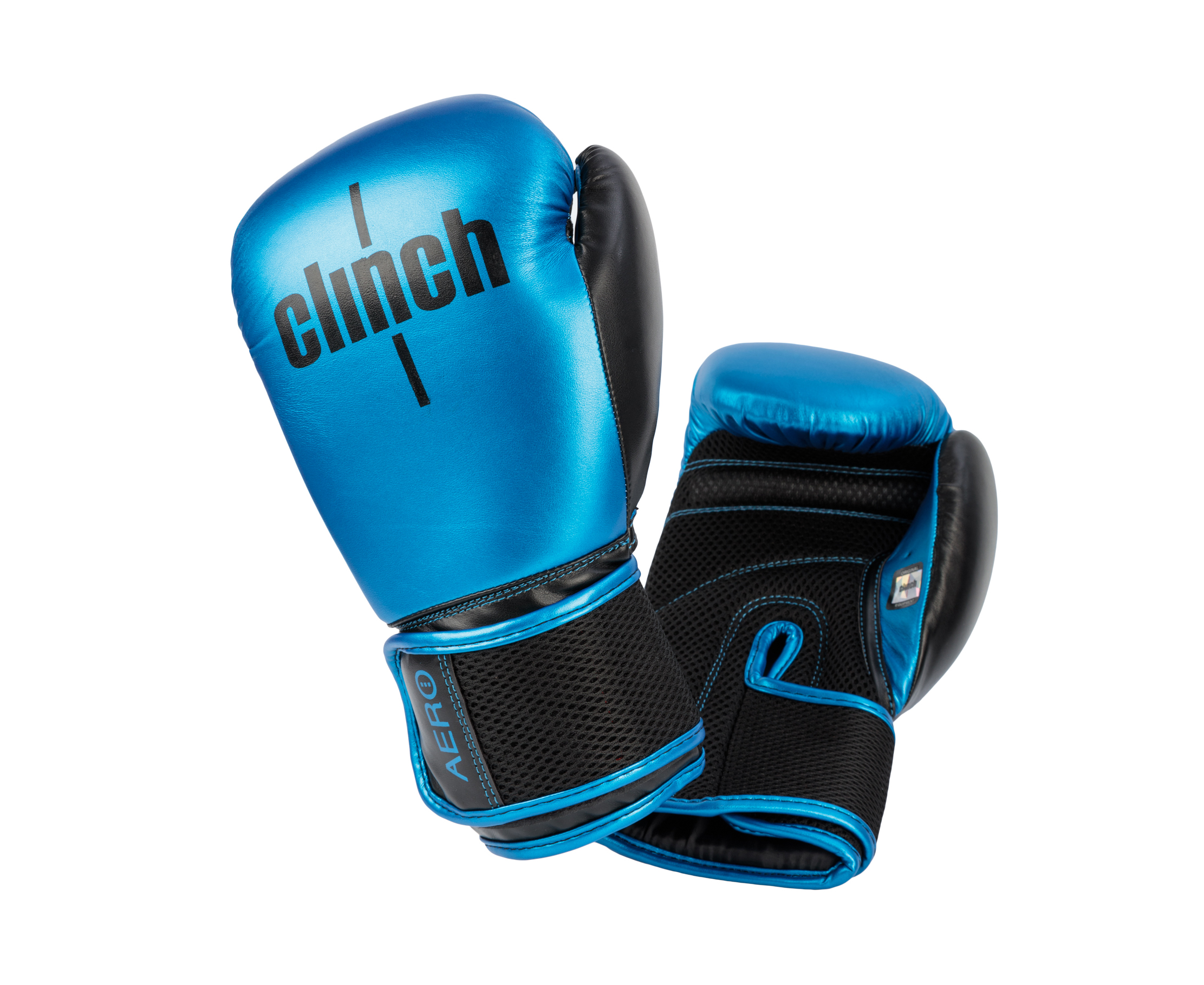 Перчатки боксерские Clinch Aero 2.0 сине-черные (вес 10 унций)