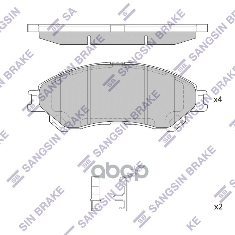 

Тормозные колодки Sangsin brake передние GP4212