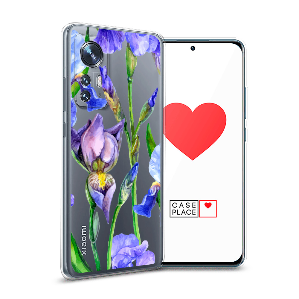 

Силиконовый чехол Awog "Синие ирисы" для Xiaomi 12, Разноцветный, 312350-8