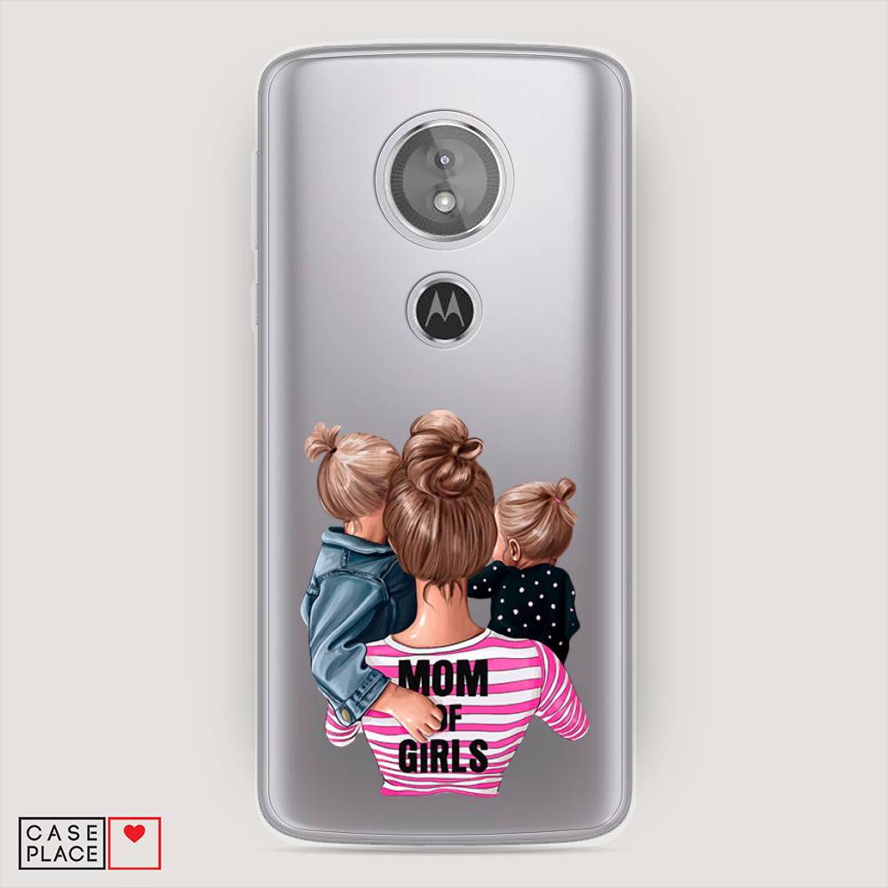 

Чехол Awog на Motorola Moto E5 / Моторола Мото E5 "Mom of Girls", Разноцветный, 241050-6