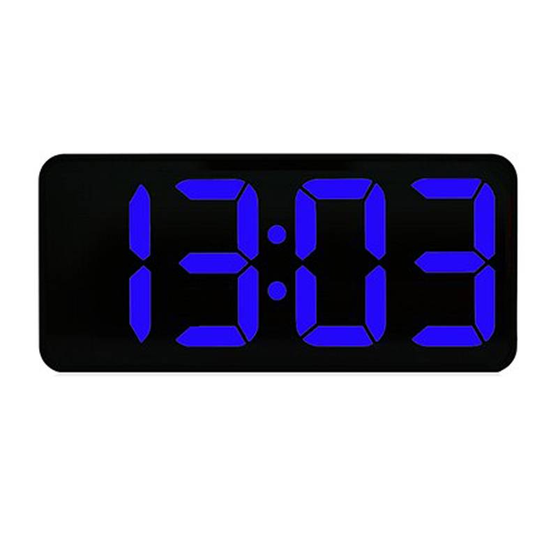 LED зеркальные электронные часы c будильником и термометром (4375.2)