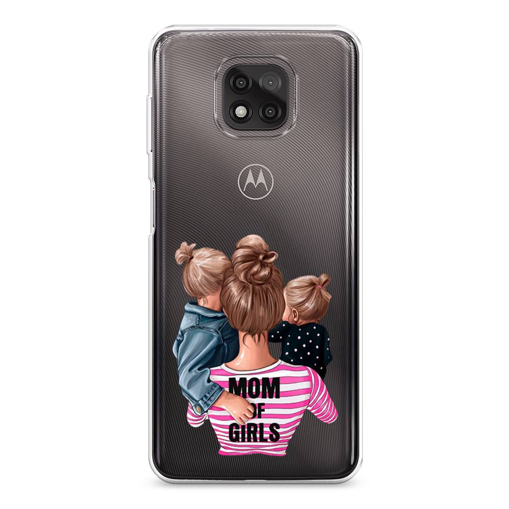 

Чехол Awog на Motorola Moto G Power 2021 "Mom of Girls", Разноцветный, 242750-6