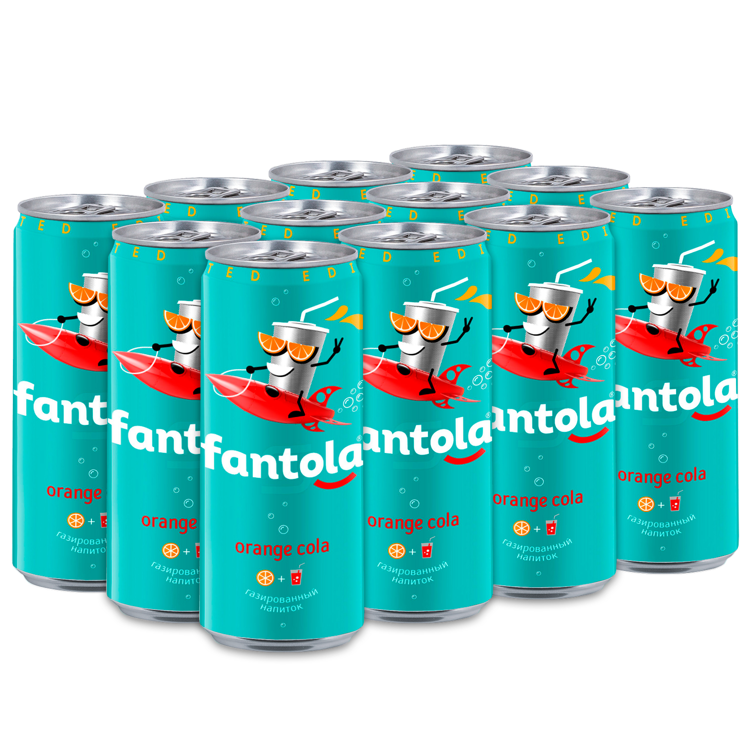 

Газированный напиток Fantola Orange Cola 0,33л х 12шт