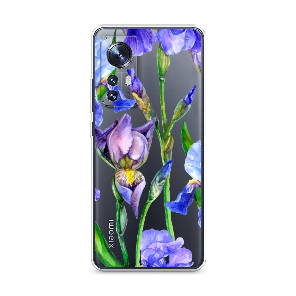 

Чехол Awog на Xiaomi 12/12X/12S "Синие ирисы", Разноцветный, 312950-8