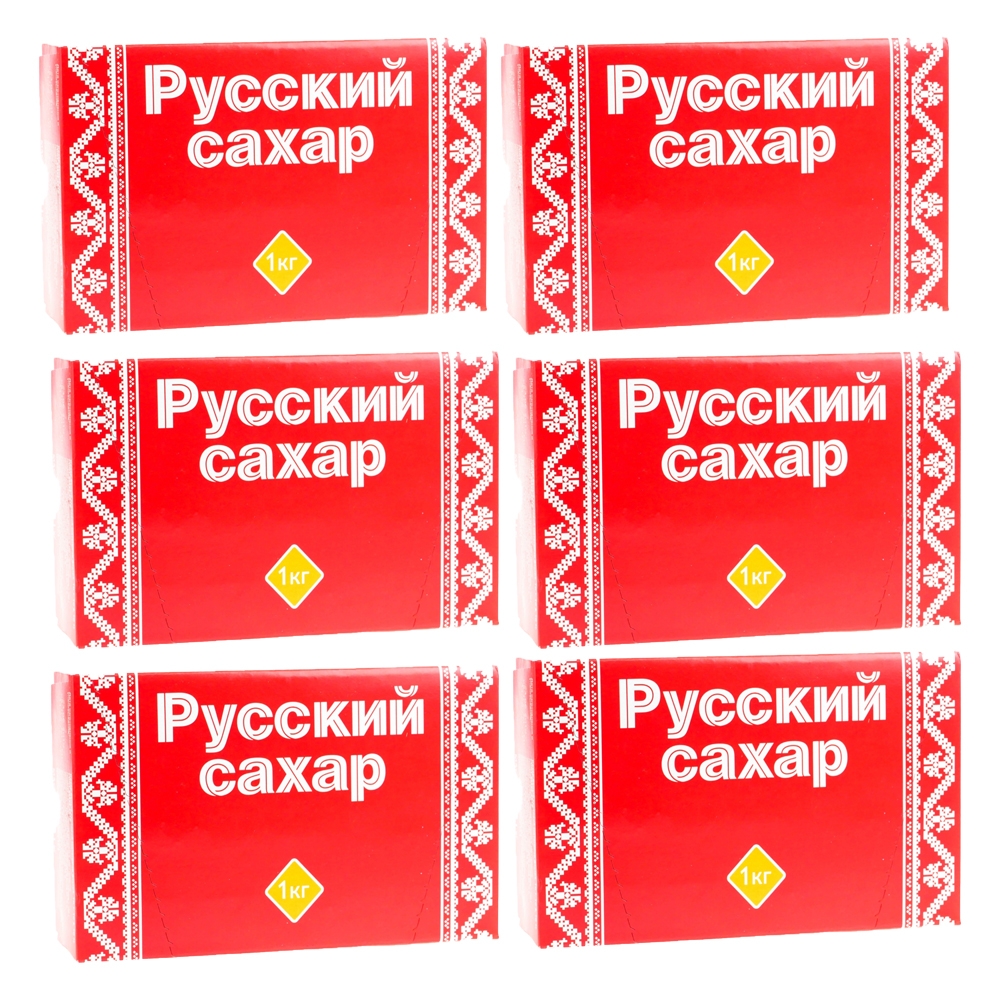 

Сахар-рафинад Русский сахар, 1 кг 6 шт
