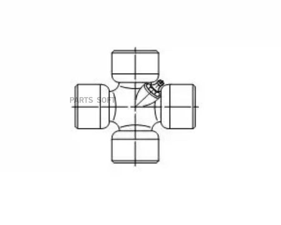 Крестовина карданной передачи 23.82x61.29 - VOLVO:/FIAT: LOBRO U050