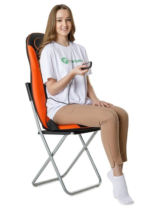 

Массажная роликовая накидка Neck&Back Massage Cushion FITSTUDIO (оранжевая), 019:R