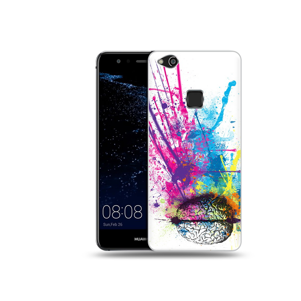 

Чехол MyPads Tocco для Huawei P10 Lite яркий красочный мозг (PT62135.59.710), Прозрачный, Tocco