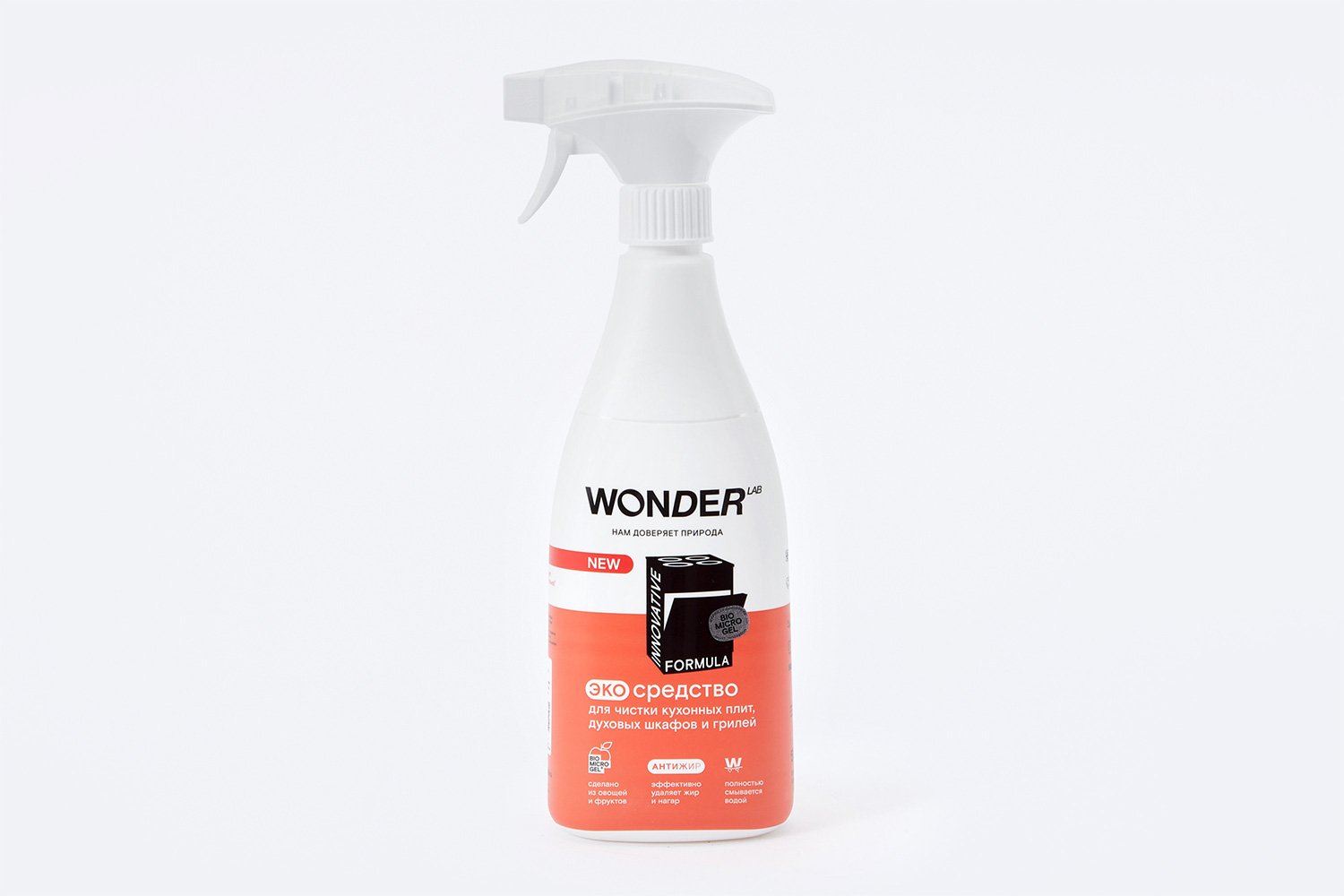 

Экосредство для чистки кухонных плит, духовых шкафов и грилей WONDER LAB