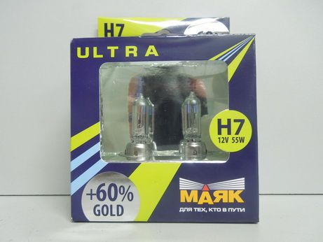 

Лампа галогенная H7 24V 70W "Маяк" Gold УЛЬТРА NEW (+60%) (2 шт.), tr-400146