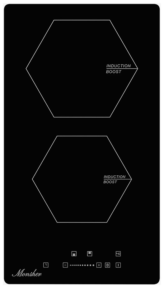

Встраиваемая варочная панель индукционная Monsher MHI 3002 черный, MHI 3002