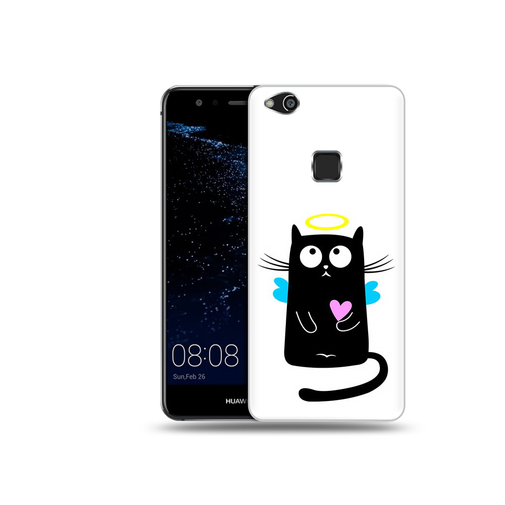 

Чехол MyPads Tocco для Huawei P10 Lite Кот ангелок (PT62135.59.96), Прозрачный, Tocco