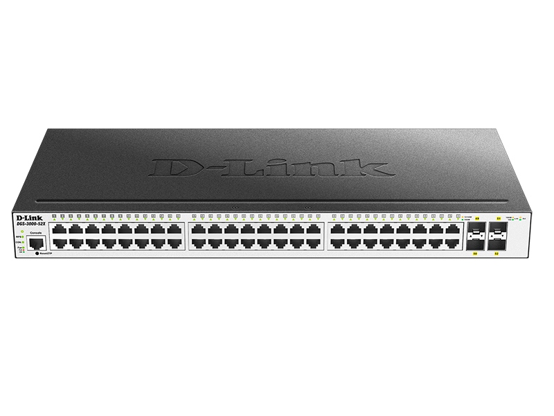 

Коммутатор D-Link SMB DGS-3000-52X DGS-3000-52X/B2A черный, DGS-3000-52X