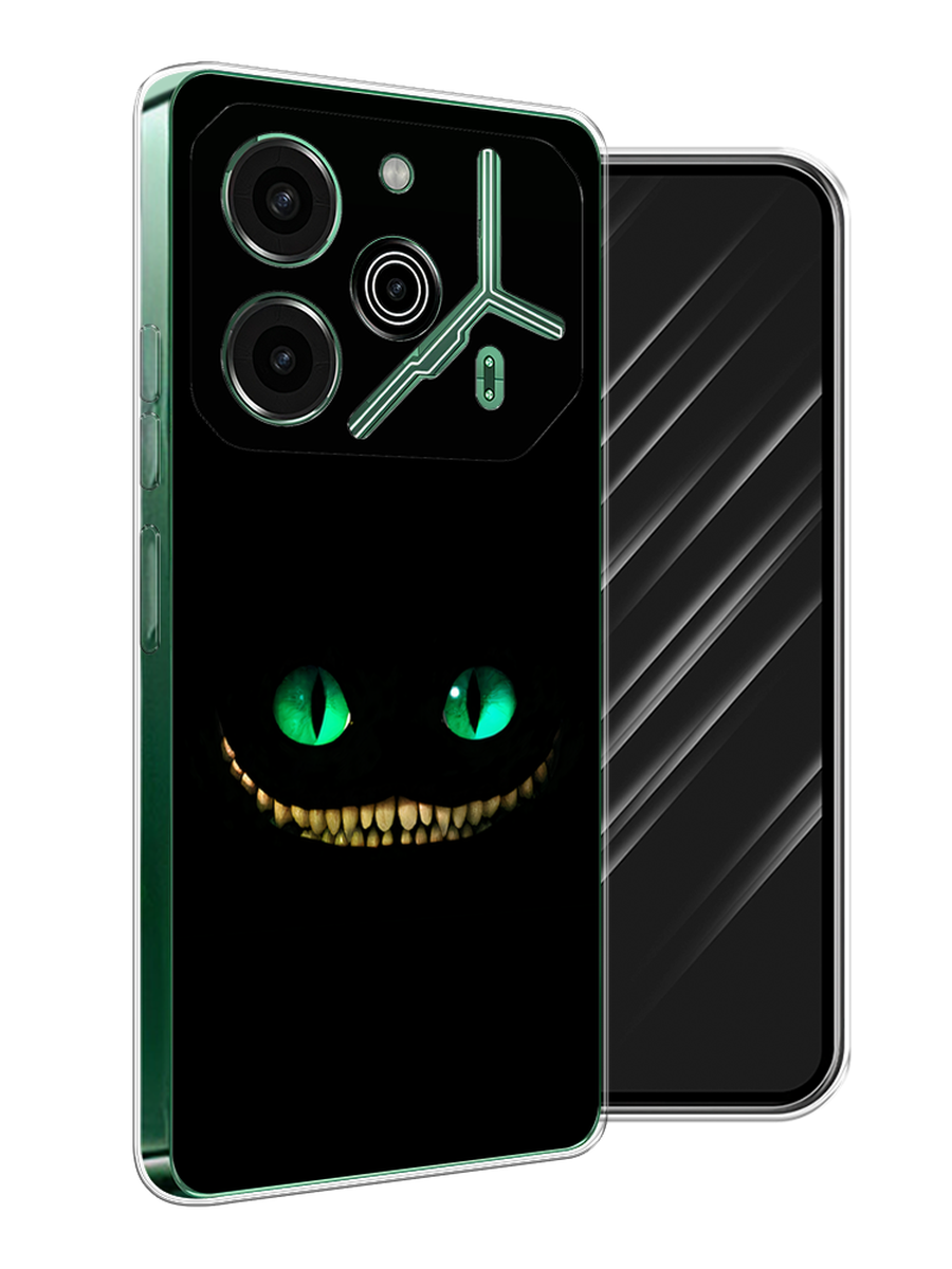 

Чехол Awog на Tecno Pova 6 Pro 5G "Зеленоглазый чеширский кот", Черный, 305250-1